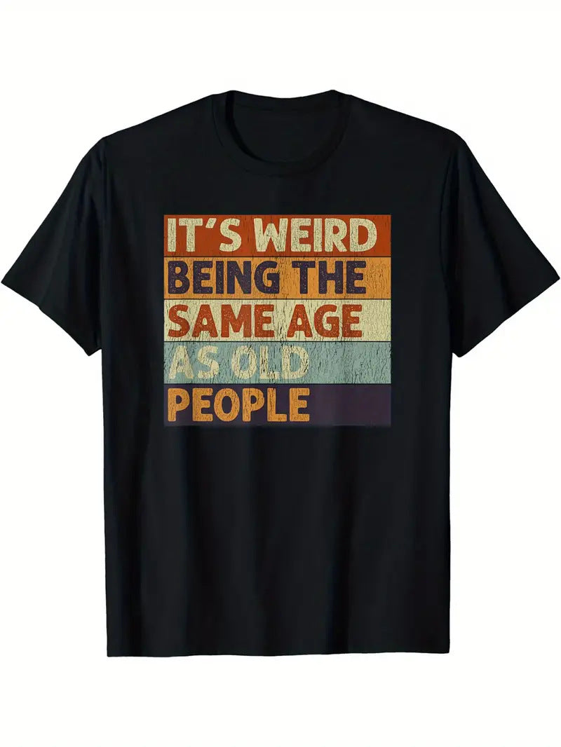 Camiseta de verano para hombre con estampado 3D de bloques de color