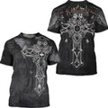 Camiseta nueva de moda de comercio exterior informal de caballero oscuro de manga corta