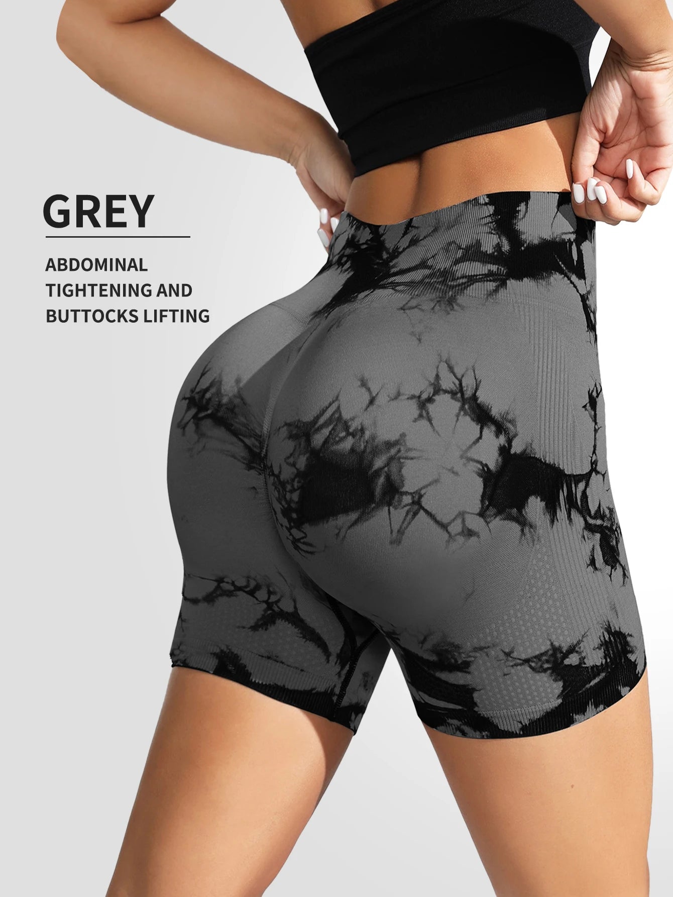 Leggings sin costuras con efecto tie-dye para mujer, pantalones de yoga de cintura alta, mallas elásticas que levantan los glúteos, leggings deportivos de cintura ancha