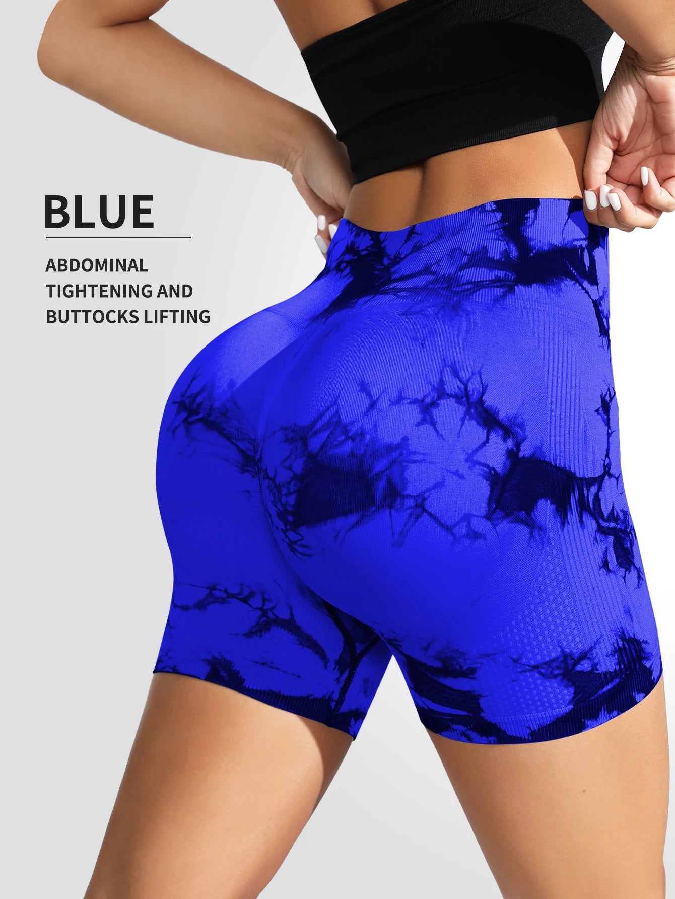 Leggings sin costuras con efecto tie-dye para mujer, pantalones de yoga de cintura alta, mallas elásticas que levantan los glúteos, leggings deportivos de cintura ancha