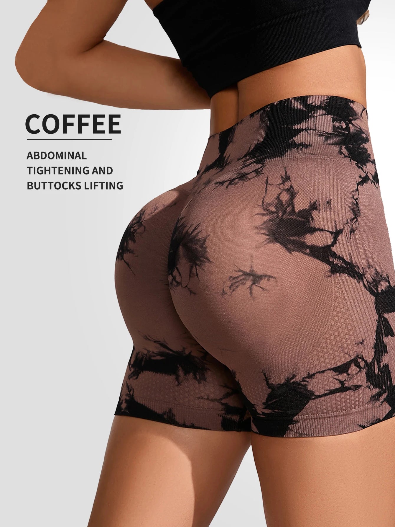 Leggings sin costuras con efecto tie-dye para mujer, pantalones de yoga de cintura alta, mallas elásticas que levantan los glúteos, leggings deportivos de cintura ancha